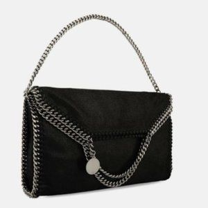 Stella McCartney Falabella Fold Over Tote Black